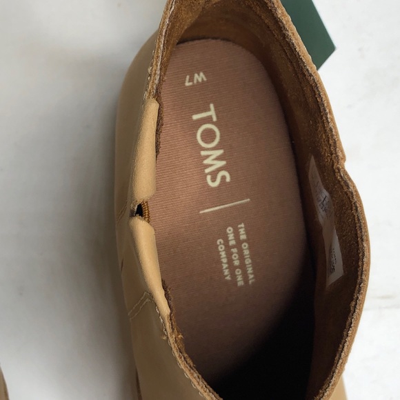 NWT Toms Honey Leather Women's Leilani Booties - Picture 8 of 10